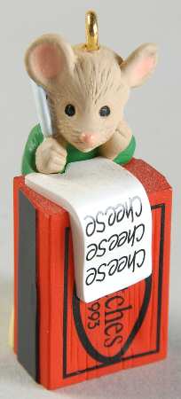 1993 Hallmark Christmas Ornaments Cheese Please - Boxed