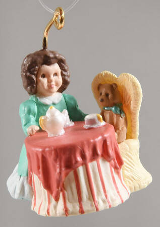 1994 Hallmark Christmas Ornaments Tea With Teddy - Boxed