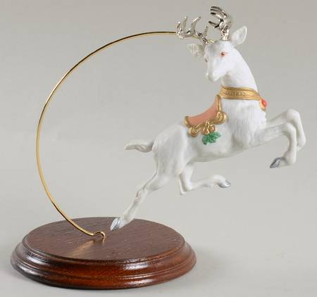 1994 Hallmark Christmas Ornaments Majestic Deer-Pewter Antlers - Boxed
