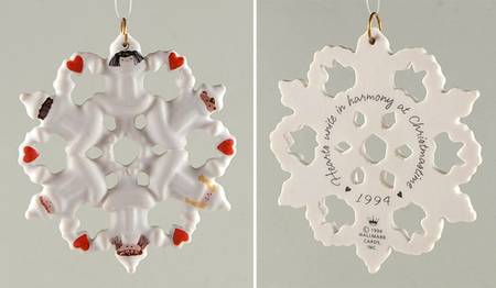 1994 Hallmark Christmas Ornaments Hearts In Harmony - Boxed