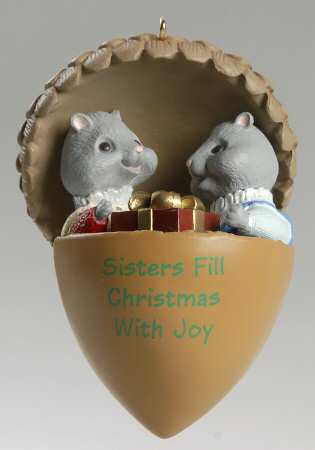 1994 Hallmark Christmas Ornaments Sister To Sister - Boxed