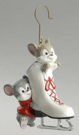 1994 Hallmark Christmas Ornaments Friendly Push - Boxed