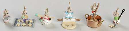1994 Hallmark Christmas Ornaments Baking Tiny Treats - Boxed