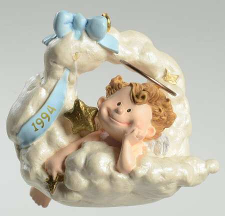 1994 Hallmark Christmas Ornaments On Cloud Nine - Boxed