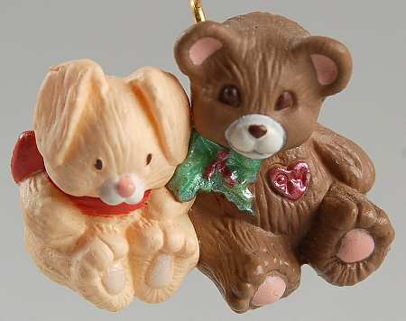 1994 Hallmark Christmas Ornaments Friends Need Hugs - Boxed