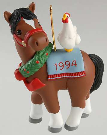 1994 Hallmark Christmas Ornaments Cock-A-Doodle Christmas - Boxed