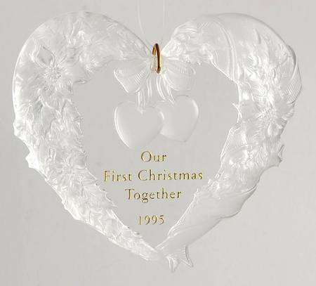 1995 Hallmark Christmas Ornaments Our First Christmas Together - Boxed
