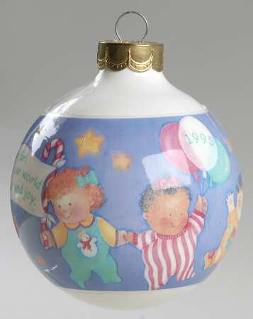 1995 Hallmark Christmas Ornaments Baby First Christmas-Girl - Boxed