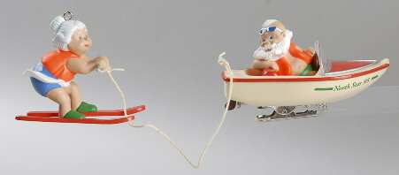 1995 Hallmark Christmas Ornaments Water Sports - Boxed