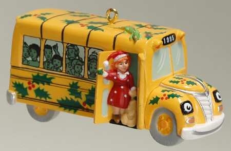 1995 Hallmark Christmas Ornaments Magic School Bus - Boxed