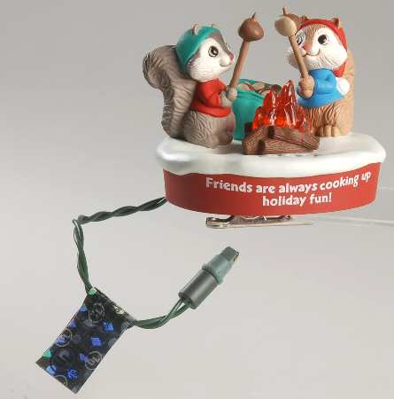 1995 Hallmark Christmas Ornaments Friends Share Fun - Boxed