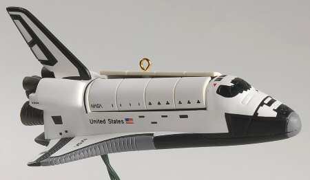 1995 Hallmark Christmas Ornaments Space Shuttle - Boxed