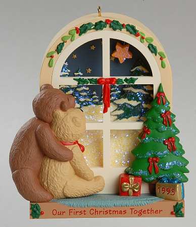 1995 Hallmark Christmas Ornaments Our First Christmas Together - With Box