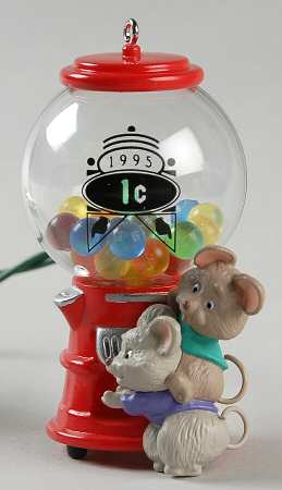 1995 Hallmark Christmas Ornaments Goody Gumballs! - Boxed