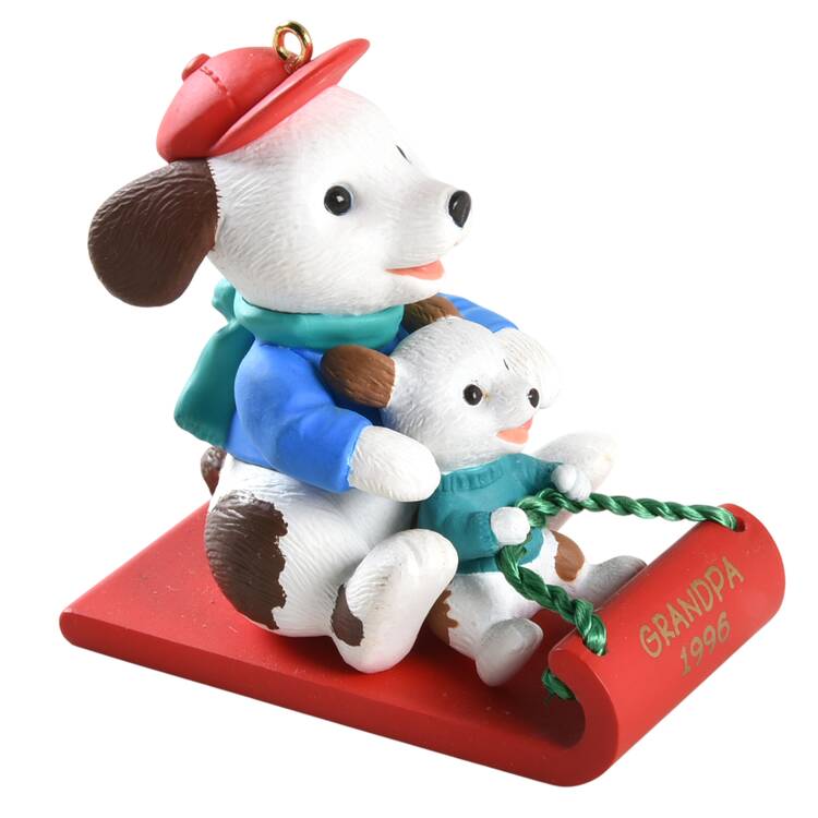 1996 Hallmark Christmas Ornaments Grandpa - Boxed