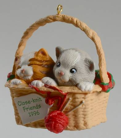 1996 Hallmark Christmas Ornaments Close-Knit Friends - Boxed