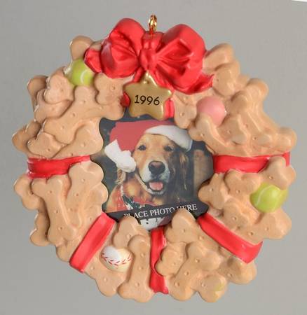 1996 Hallmark Christmas Ornaments Special Dog-Photo Holder - Boxed