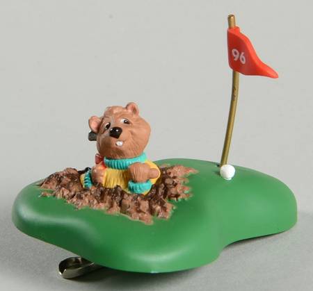 1996 Hallmark Christmas Ornaments I Dig Golf - Boxed
