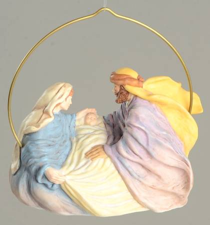 1996 Hallmark Christmas Ornaments Christmas Joy-Holy Family - Boxed