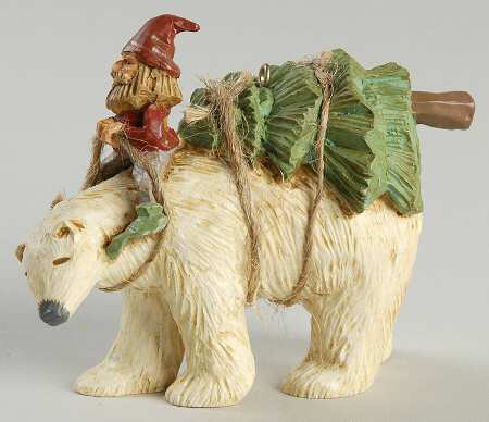 Folk Art Americana Polar Bear Adventure - Boxed