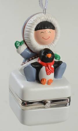 Frosty Friends 2002-Frosty Friends Porcelain Box - With Box