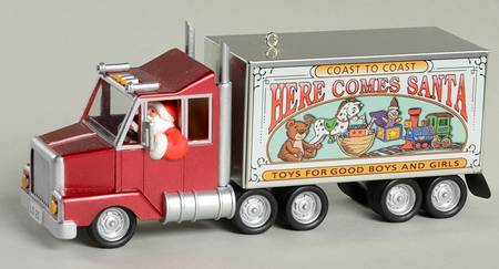 Here Comes Santa 2003 Santa's Big Rig-Red - Boxed