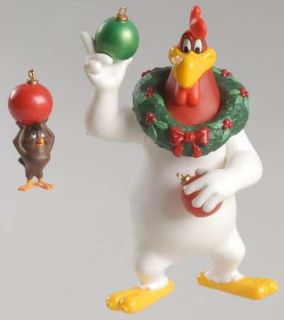 Looney Tunes 1996-Foghorn Leghorn & Henry Hawk Set/2 - Boxed