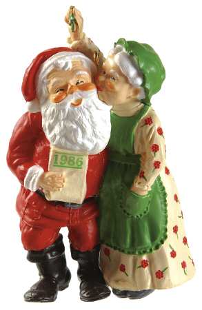 Mr &amp; Mrs Claus by Hallmark Gold Crown