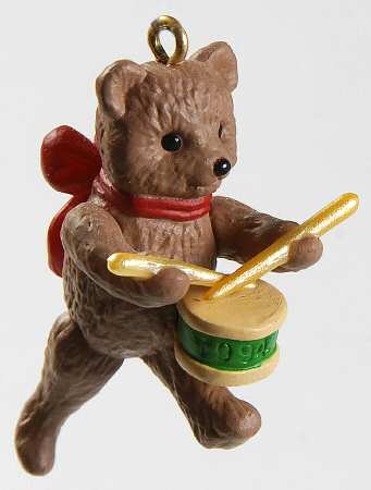 March of Teddy Bears-Miniature 1994-#2-Teddy With Drum - Boxed