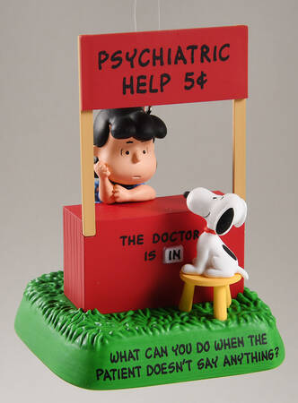 Peanuts Christmas Ornament The Doctor Is In-Lucy & Snoopy - Boxed
