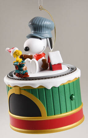 Peanuts Christmas Ornament Snoopy's Toy Train - Boxed