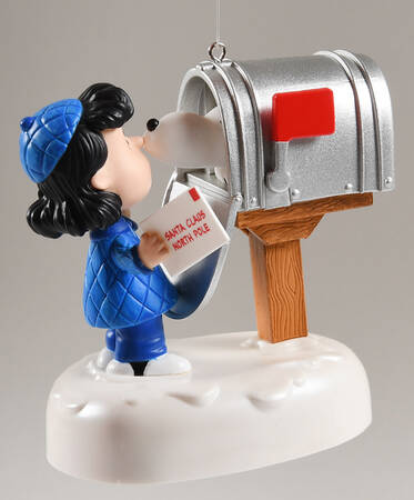 Peanuts Christmas Ornament Snoopy's Christmas Greeting - With Box 108