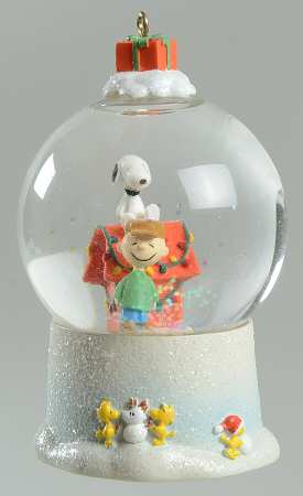 Peanuts Christmas Ornament Merry Christmas, Charlie Brown-Snowglobe - Boxed