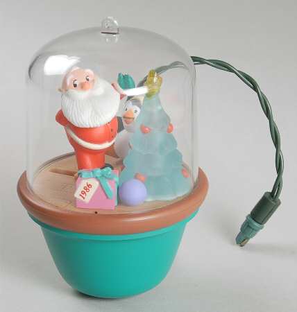Santa &amp; Sparky by Hallmark Gold Crown