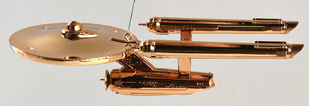 Star Trek Uss Enterprise-Gold/50th Annv/Lighted - Boxed