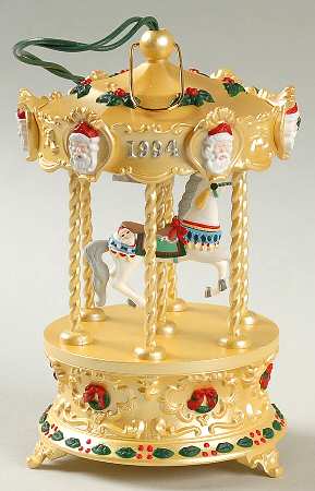 Tobin Fraley Holiday Carousel by Hallmark Gold Crown