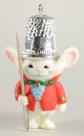 Hallmark Figural Thimble Ornaments Mouse Thimble #5 - Boxed