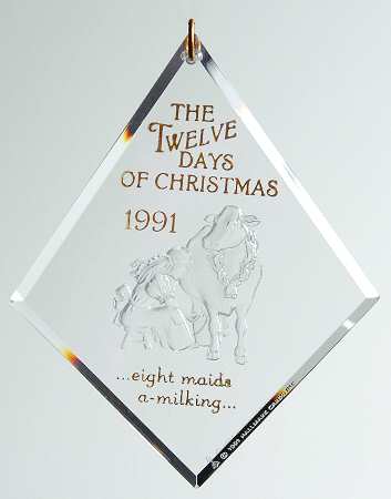 Twelve Days of Christmas Eight Maids A-Milking-1991 - Boxed