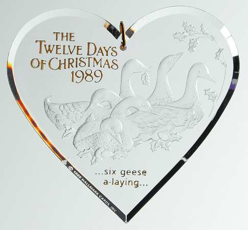 Twelve Days of Christmas Six Geese A-Laying-1989 - No Box
