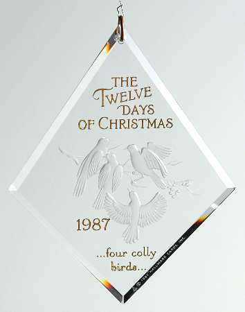 Twelve Days of Christmas Four Colly Birds-1987 - Boxed