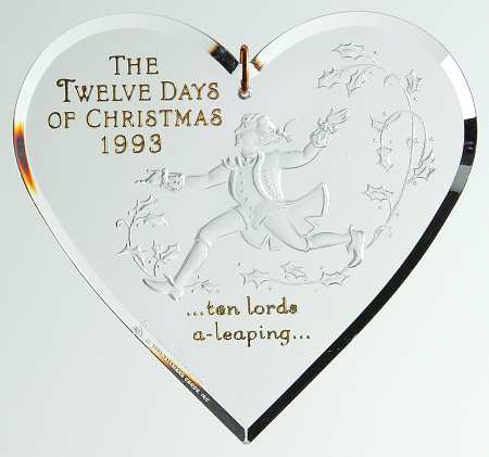 Twelve Days of Christmas Ten Lords A Leaping-1993 - Boxed