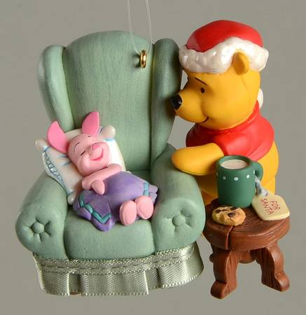 Winnie the Pooh Waiting Up For Santa - Boxed