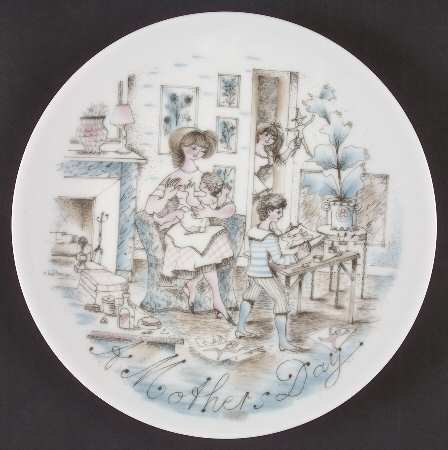 Mother's Day Plate An Evening At Home - Boxed