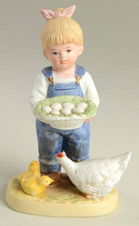 Denim Days Gathering Eggs-Debbie - No Box