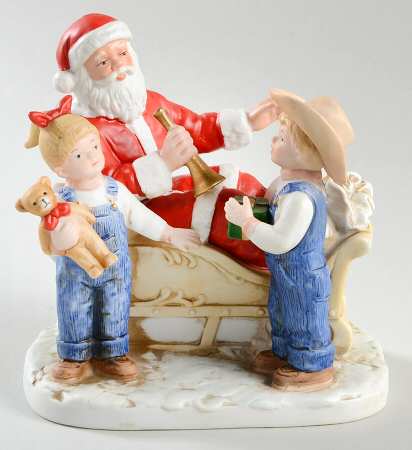 Denim Days Debbie And Danny With Santa - No Box