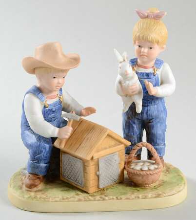 Denim Days Danny & Debbie With Bunnies - No Box