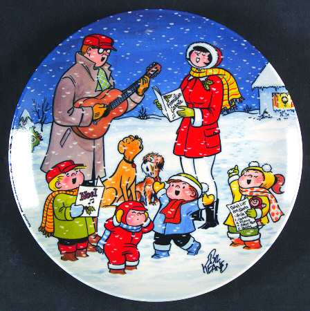 Family Circus Christmas Christmas Plate - Boxed