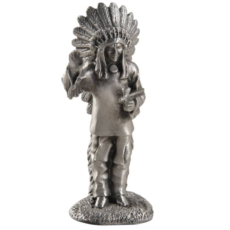 Hudson Pewter Figurines Cheyenne Chief - No Box