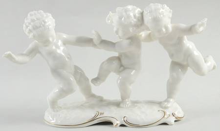 Cherubs-Angels Entrance Of Spring-Gold Accent - Boxed