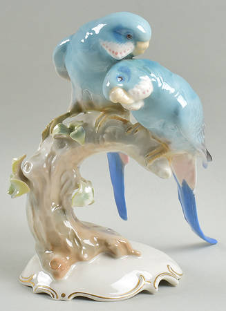 Birds Parakeet Group (2 Blue) - No Box